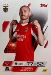 Футбол. Карточка Fredrik Aursnes/Фредрик Эурснес Бенфика Лига Чемпионов 2025-26