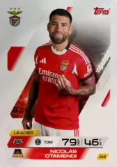 Футбол. Карточка Николас Отаменди Бенфика, Манчестер Сити Лига Чемпионов 2025-26