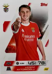 Футбол. Карточка Керем Актюркоглу Бенфика, Фенербахче Лига Чемпионов 2025-26