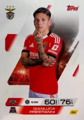 Футбол. Карточка Джанлука Престианни Бенфика Лига Чемпионов 2025-26 TOPPS
