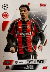 Футбол. Карточка Юго Экитике Айнтрахт, Ливерпуль, ПСЖ Лига Чемпионов 2025-26