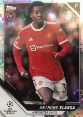 Футбол Карточка Антони Эланга Манчестер Юнайтед Лига Чемпионов 2021-22 TOPPS