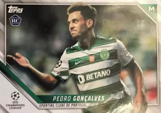 Футбол. Карточка Педро Гонсалес Спортинг Лига Чемпионов 2021-22 TOPPS