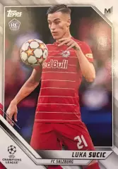 Карточка Лука Сучич Ред Булл Зальцбург, Реал Сосьедад Лига Чемпионов 2021-22