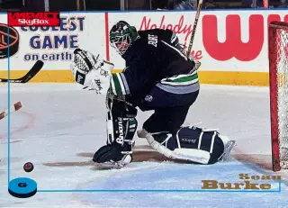 Хоккей. Карточка Sean Burke - Шон Бурк Hartford Whalers-Хартфорд Уэйлерс НХЛ/NHL
