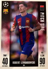 Футбол. Карточка Роберт Левандовский Барселона, Бавария Лига Чемпионов 2023-24