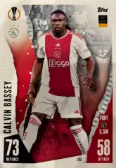 Футбол. Карточка Calvin Bassey/Калвин Бэсси Аякс, Фулхэм Лига Европы 2023-24