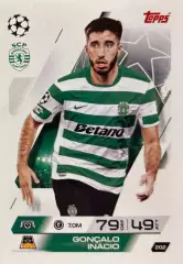 Футбол. Карточка Гонсалу Инасиу Спортинг Лиссабон Лига Чемпионов 2025-26 TOPPS