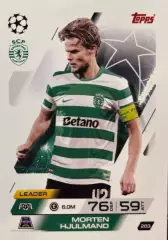 Футбол. Карточка Мортен Юльманн Спортинг, Лечче Лига Чемпионов 2025-26 TOPPS