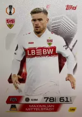 Футбол. Карточка Максимилиан Миттельштадт Штутгарт Лига Европы 2025-26 TOPPS