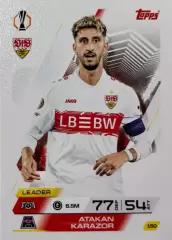 Футбол. Карточка Атакан Каразор Штутгарт, Боруссия Дортмунд Лига Европы 2025-26