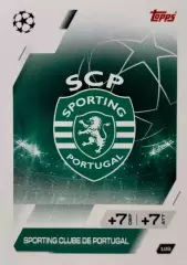 Футбол. Карточка Логотип/Эмблема Спортинг Лиссабон Лига Чемпионов 2025-26 TOPPS