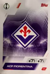 Футбол. Карточка Логотип/Эмблема Фиорентина Лига Конференций 2025-26 TOPPS
