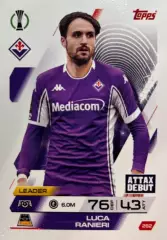 Футбол. Карточка Лука Раньери Фиорентина Лига Конференций 2025-26 TOPPS