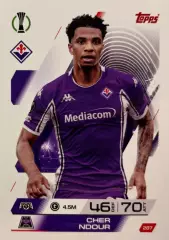 Футбол. Карточка Шер Ндур Фиорентина, ПСЖ, Бенфика Лига Конференций 2025-26