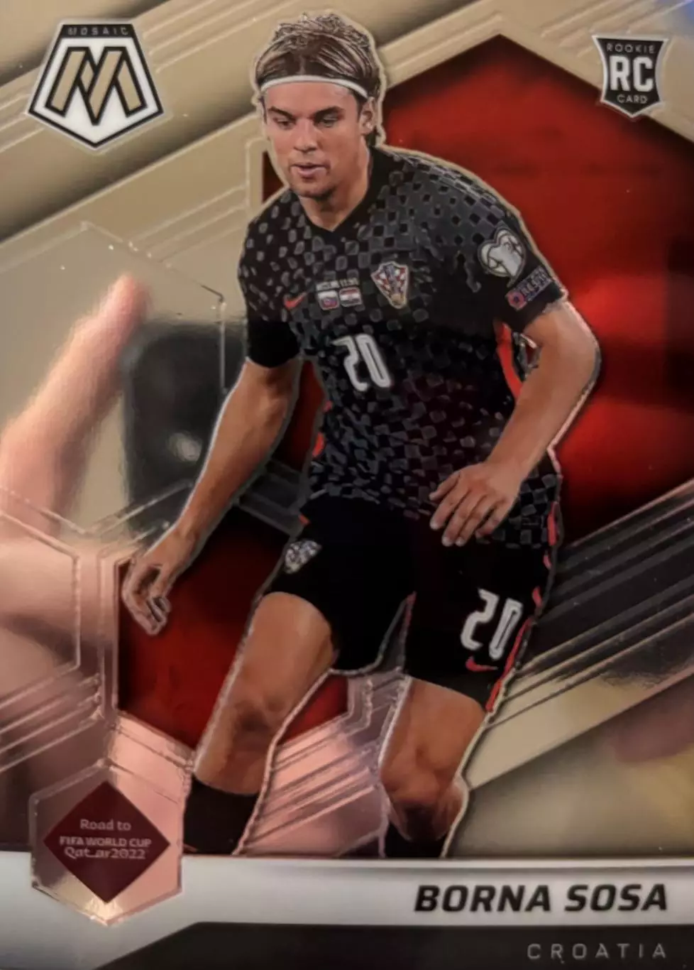 Футбол. Карточка Borna Sosa/Борна Соса Хорватия, Штутгарт 2022 Panini/Панини