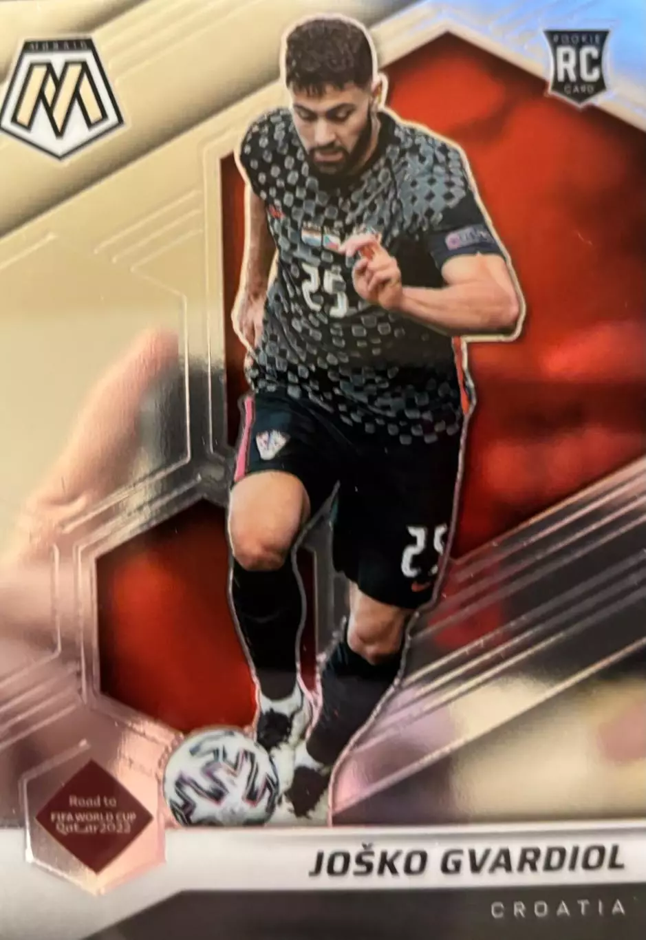 Футбол Карточка Йошко Гвардиол Хорватия, РБ Лейпциг, Динамо Загреб 2022 Panini
