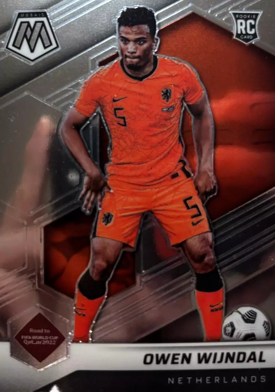 Футбол. Карточка Owen Wijndal/Оуэн Вейндал Нидерланды, Аякс 2022 Panini/Панини