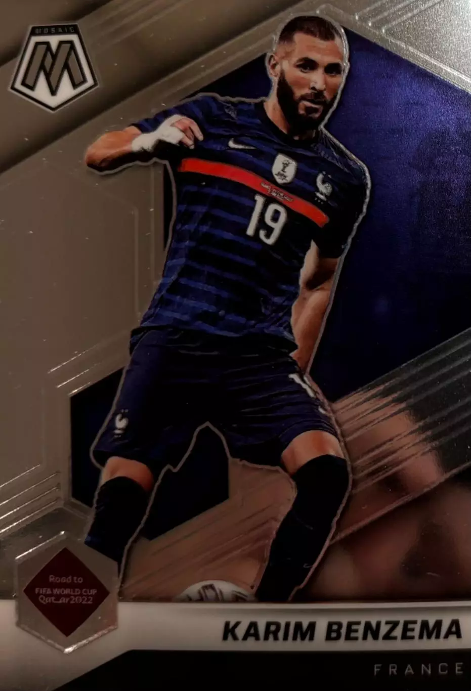 Футбол. Карточка Karim Benzema/Карим Бензема Франция, Реал Мадрид 2022 Panini