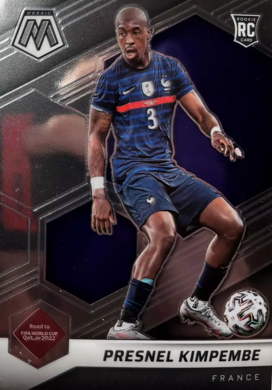 Футбол. Карточка Преснель Кимпембе Франция, Пари Сен-Жермен 2022 Panini/Панини