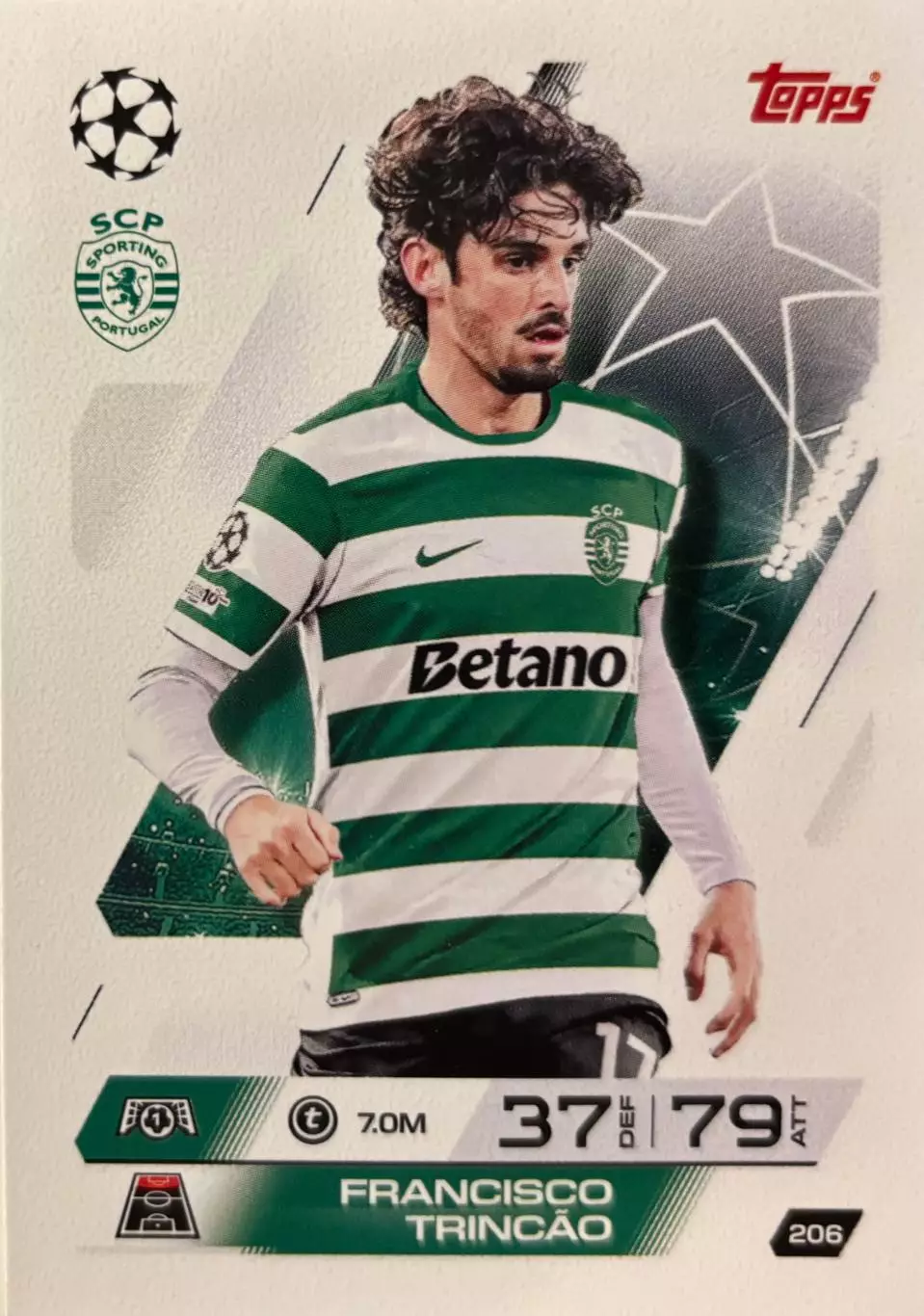 Карточка Франсишку Тринкау Спортинг Лиссабон, Барселона Лига Чемпионов 2025-26