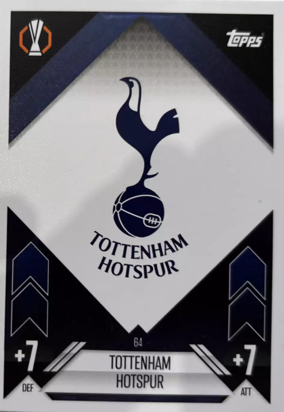 Футбол. Карточка Логотип/Эмблема Тоттенхэм Хотспур Лига Европы 2024-25 TOPPS