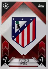 Футбол. Карточка Логотип/Эмблема Атлетико Мадрид Лига Чемпионов 2024-25 TOPPS