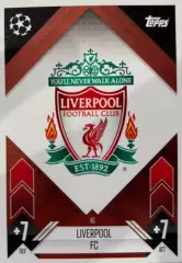Футбол Карточка Логотип/Эмблема Liverpool/Ливерпуль Лига Чемпионов 2024-25 TOPPS