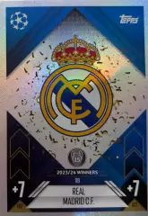 Футбол. Карточка Логотип Real Madrid CF/Реал Мадрид Лига Чемпионов 2024-25 TOPPS
