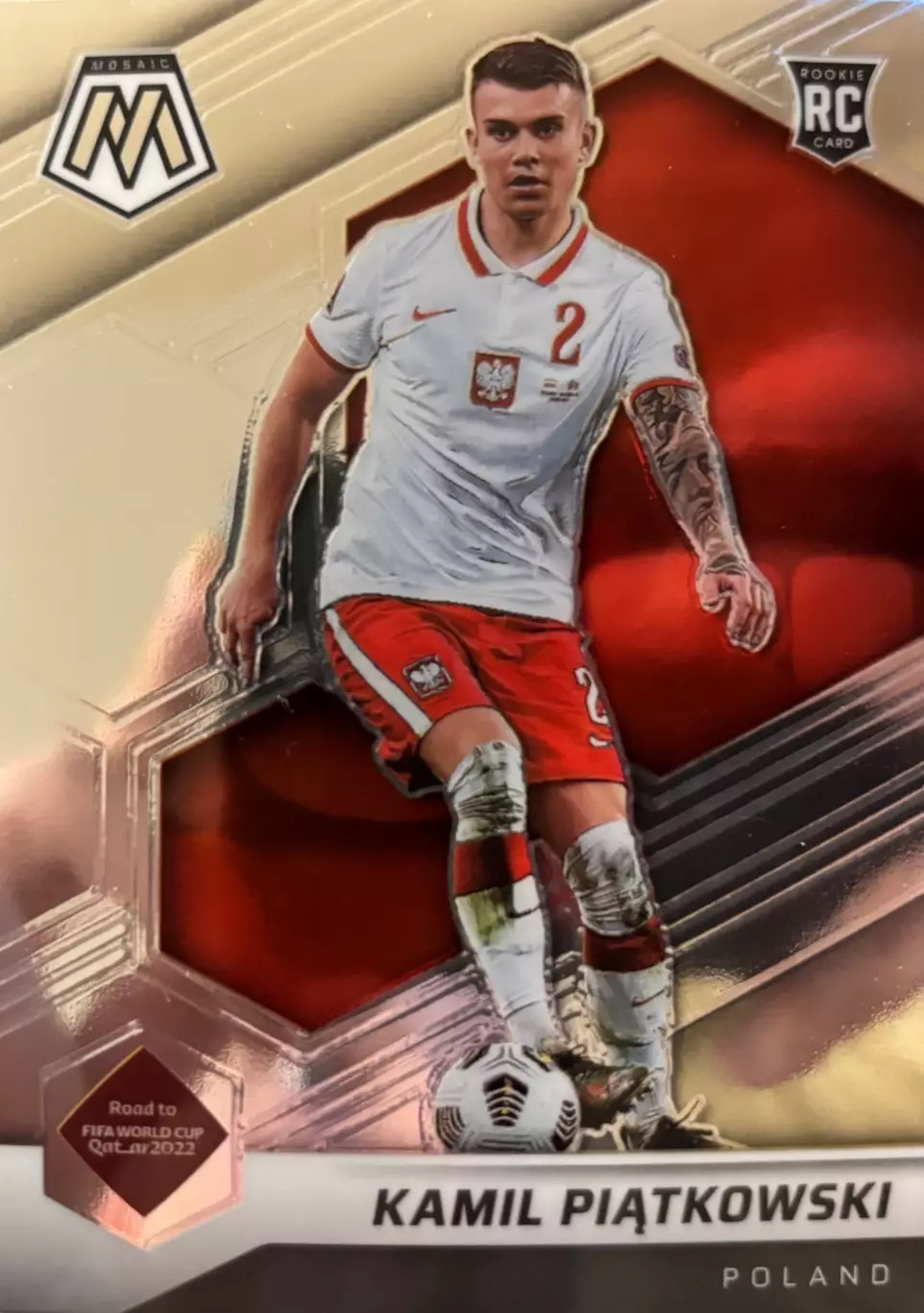 Футбол. Карточка Kamil Piatkowski/Камиль Пентковский Польша 2022 Panini/Панини