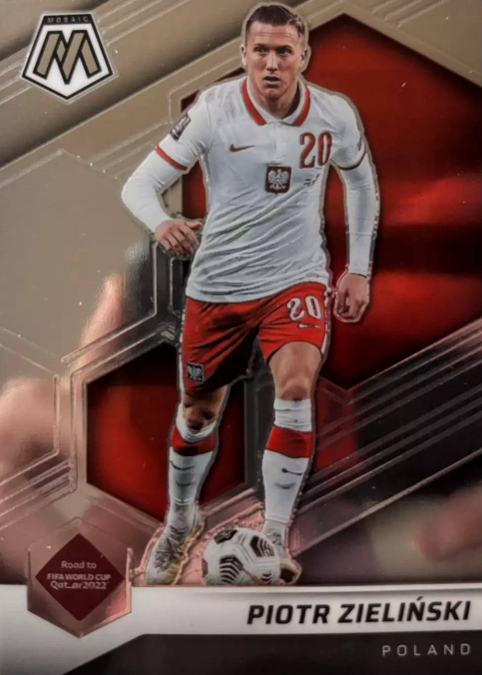 Футбол. Карточка Piotr Zielinski/Петр Зелиньский Польша, Наполи 2022 Panini