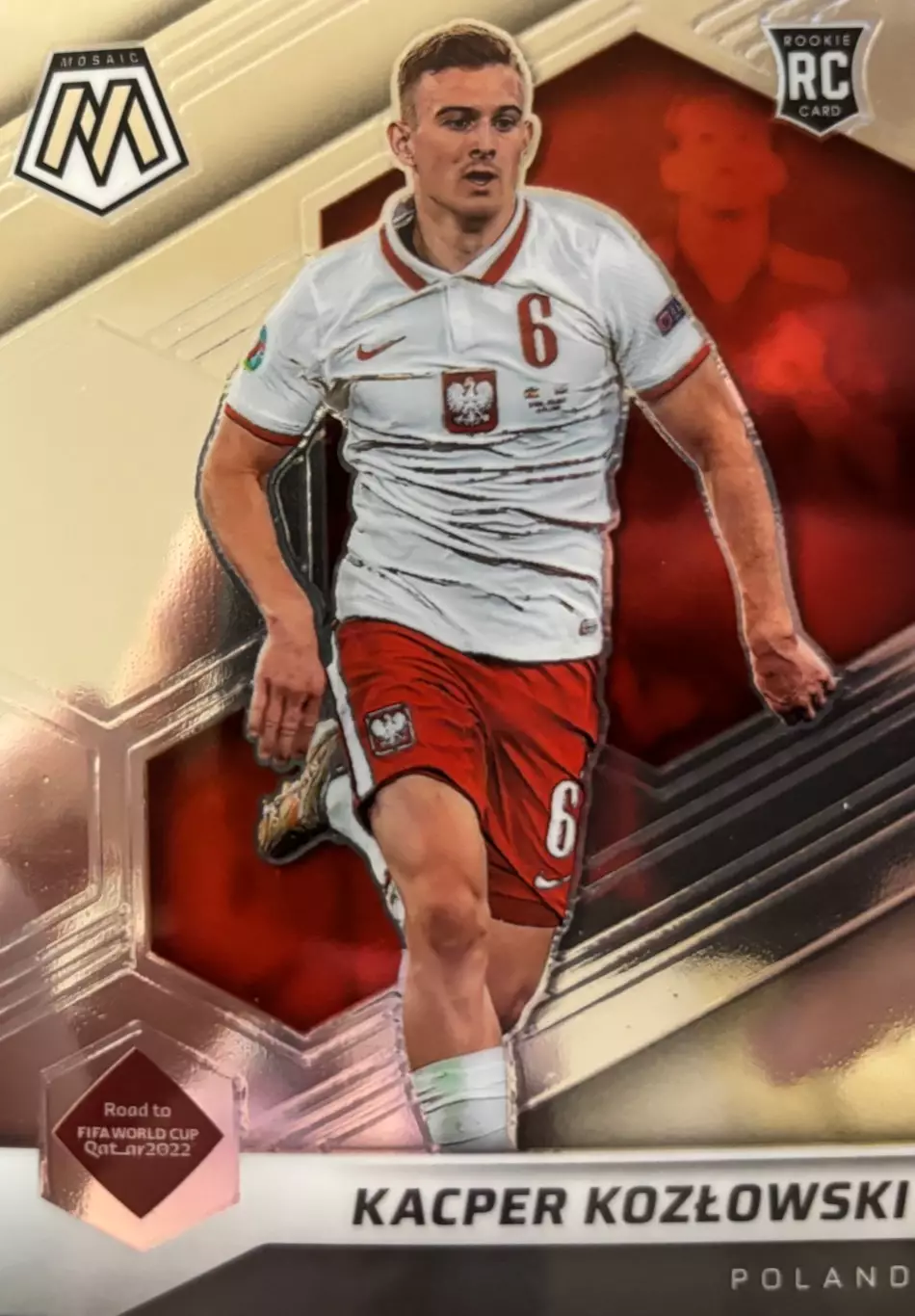 Футбол. Карточка Кацпер Козловский Польша, Брайтон энд Хоув Альбион 2022 Panini