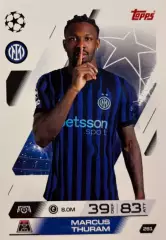 Футбол. Карточка Marcus Thuram/Маркус Тюрам Интер Лига Чемпионов 2025-26 TOPPS
