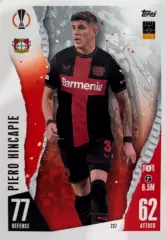 Футбол. Карточка Пьеро Инкапье Байер 04, Арсенал Лига Европы 2023/24 TOPPS