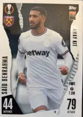 Футбол Карточка Said Benrahma/Саид Бенрахма Вест Хэм Юнайтед Лига Европы 2023-24