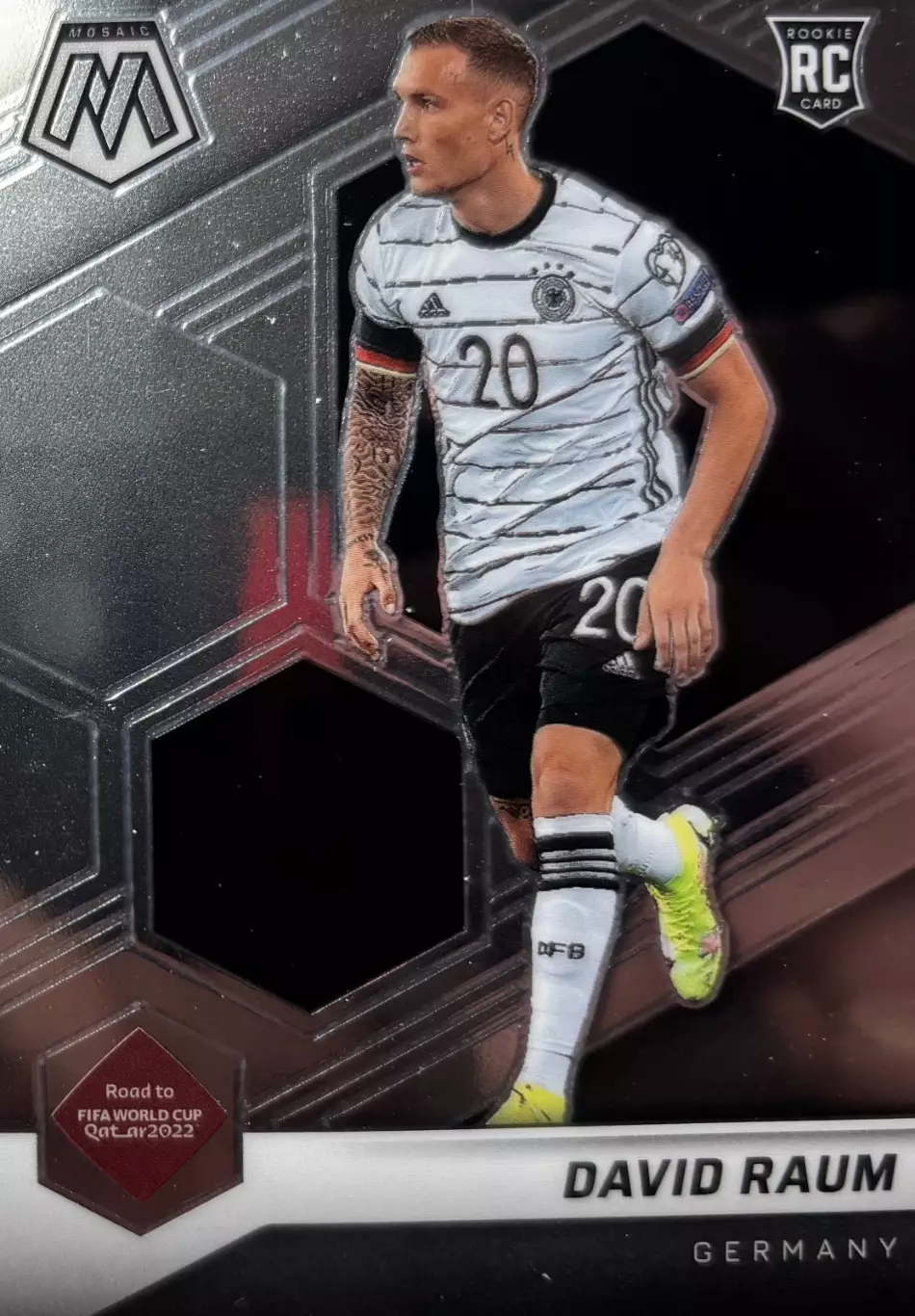 Футбол. Карточка David Raum/Давид Раум Германия, РБ Лейпциг 2022 Panini/Панини