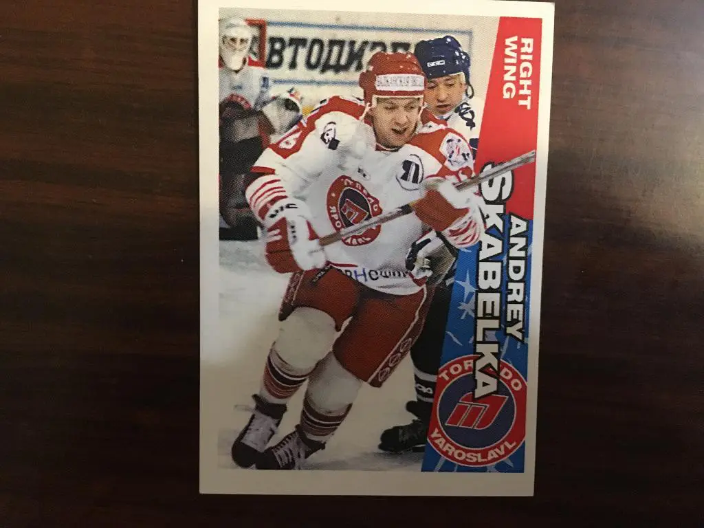 Хоккей. Карточка Андрей Скабелка Торпедо Ярославль