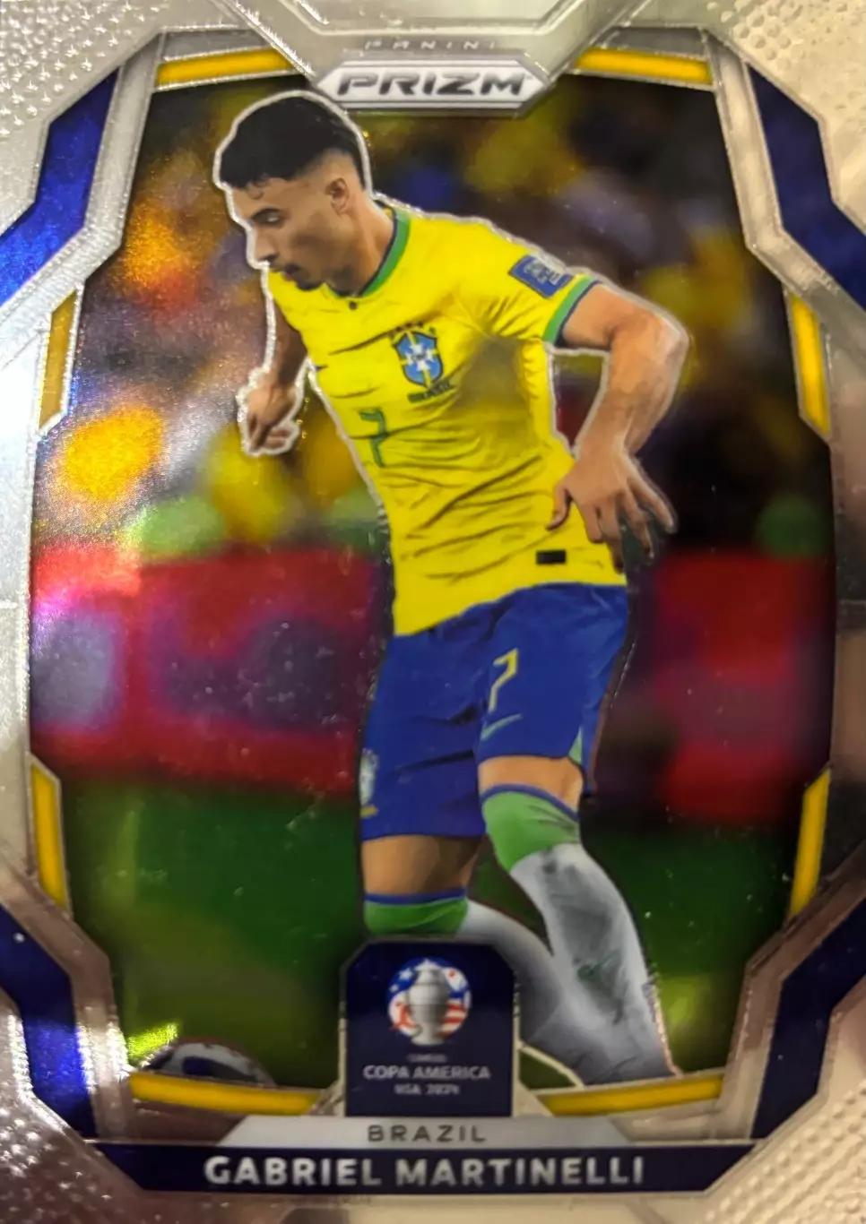 Футбол Карточка Габриэл Мартинелли Бразилия,Арсенал Кубок Америки 2023-24 Panini