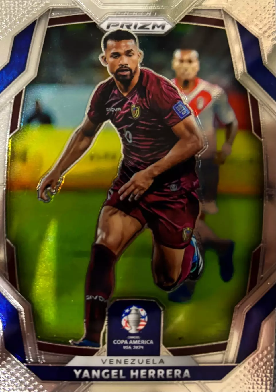 Футбол. Карточка Янхель Эррера Венесуэла, Жирона, Эспаньол Кубок Америки 2023-24