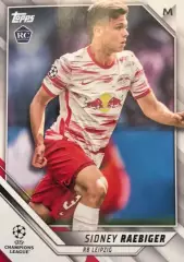 Футбол. Карточка Sidney Raebiger/Сидни Рэбигер РБ Лейпциг Лига Чемпионов 2021-22