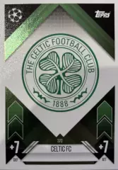 Футбол. Карточка Логотип Celtic FC / Селтик Лига Чемпионов 2024-25 TOPPS