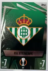 Футбол. Карточка Club Badge Real/Логотип Реал Бетис Лига Европы 2023-24 TOPPS