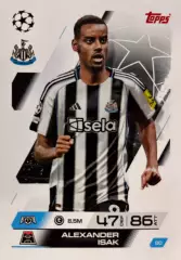 Футбол. Карточка Александер Исак Ньюкасл Юнайтед Лига Чемпионов2025-26 TOPPS