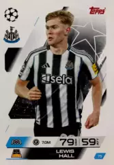Футбол. Карточка Льюис Холл Ньюкасл Юнайтед, Брентфорд Лига Чемпионов 2025-26