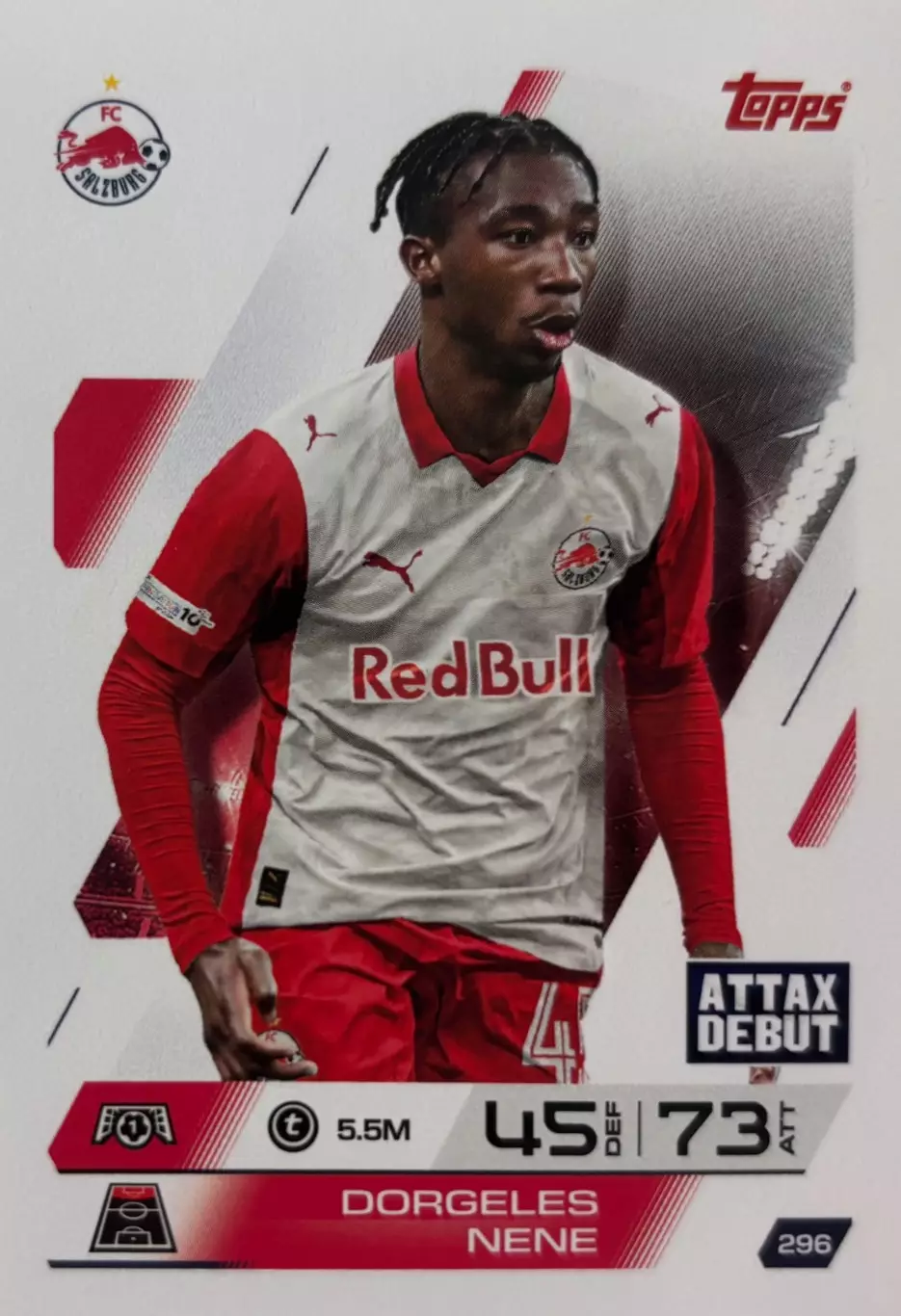 Карточка Доржелес Нене Ред Булл Зальцбург, Фенербахче Лига Чемпионов 2025-26