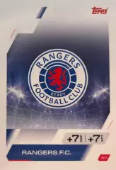 Футбол. Карточка Логотип/Эмблема Рейнджерс Лига Чемпионов 2025-26 TOPPS