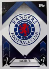 Футбол. Карточка Логотип/Эмблема Рейнджерс Лига Чемпионов 2024-25 TOPPS