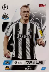 Футбол. Карточка Дэн Берн Ньюкасл Юнайтед, Брайтон Лига Чемпионов 2025-26 TOPPS