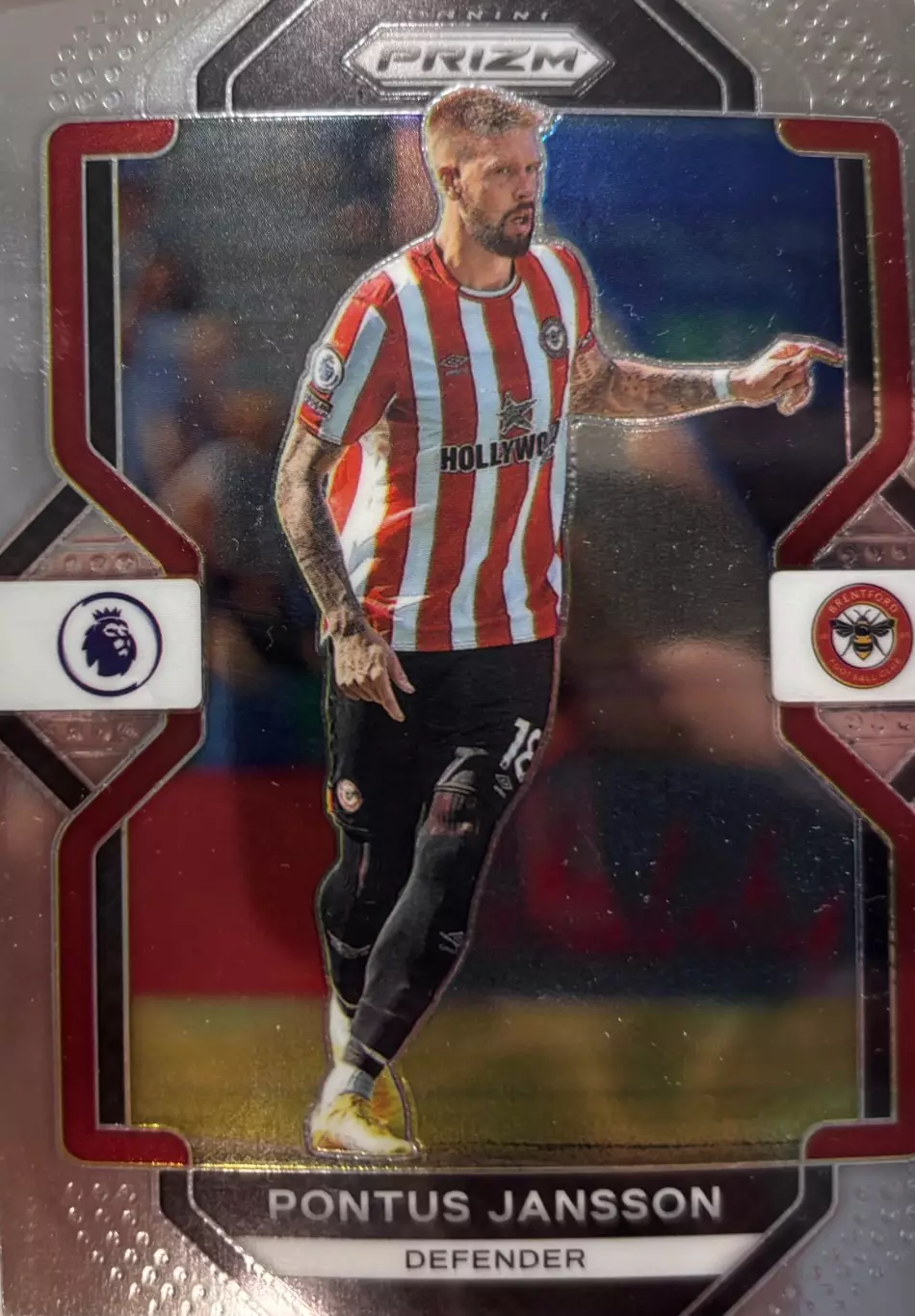 Футбол. Карточка Понтус Янссон Брентфорд, Лидс, Торино АПЛ 2022-23 Panini/Панини