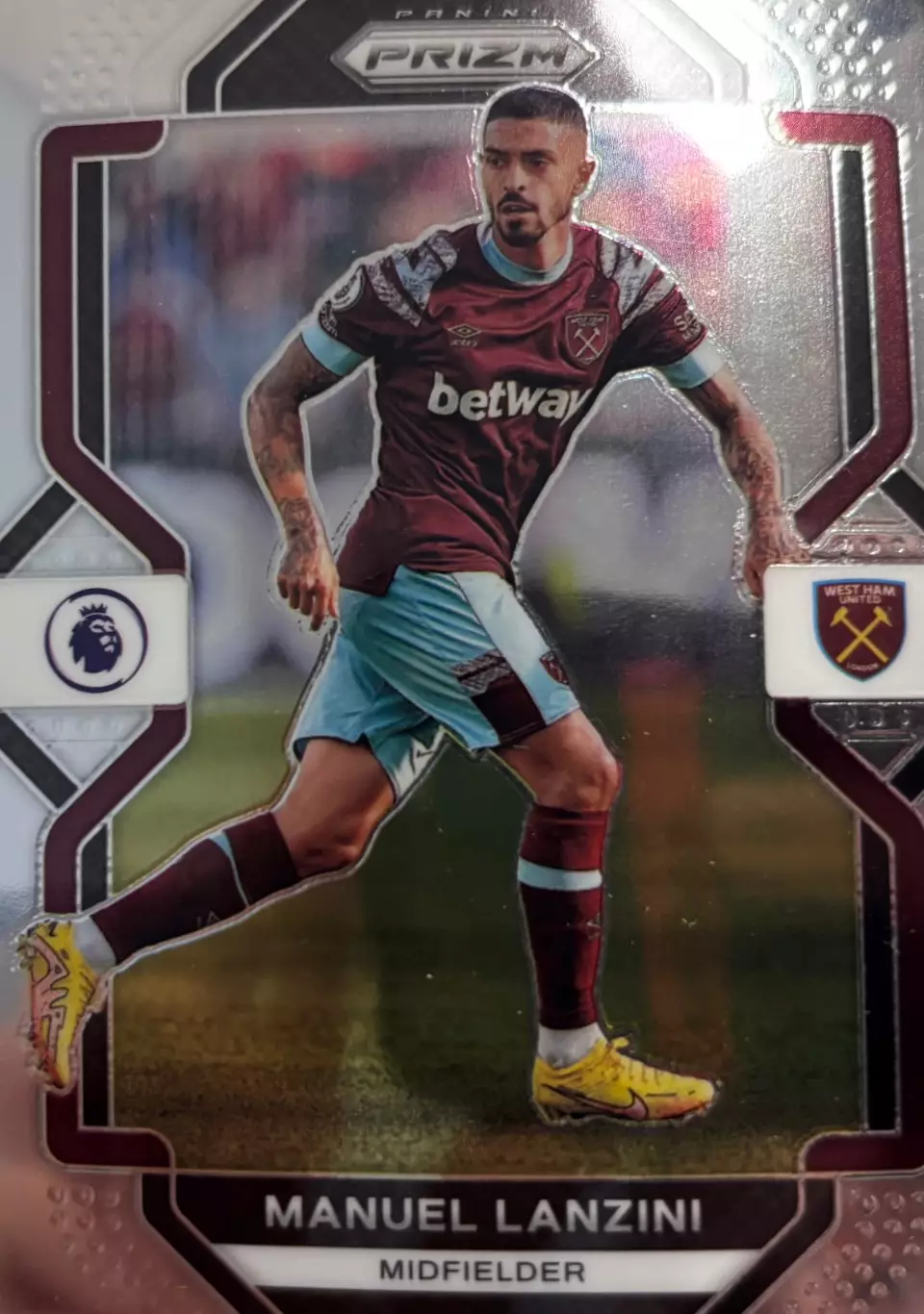 Футбол Карточка Мануэль Лансини Вест Хэм, Ривер Плейт АПЛ 2022-23 Panini/Панини